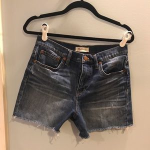 Madewell High Waisted Denim Shorts